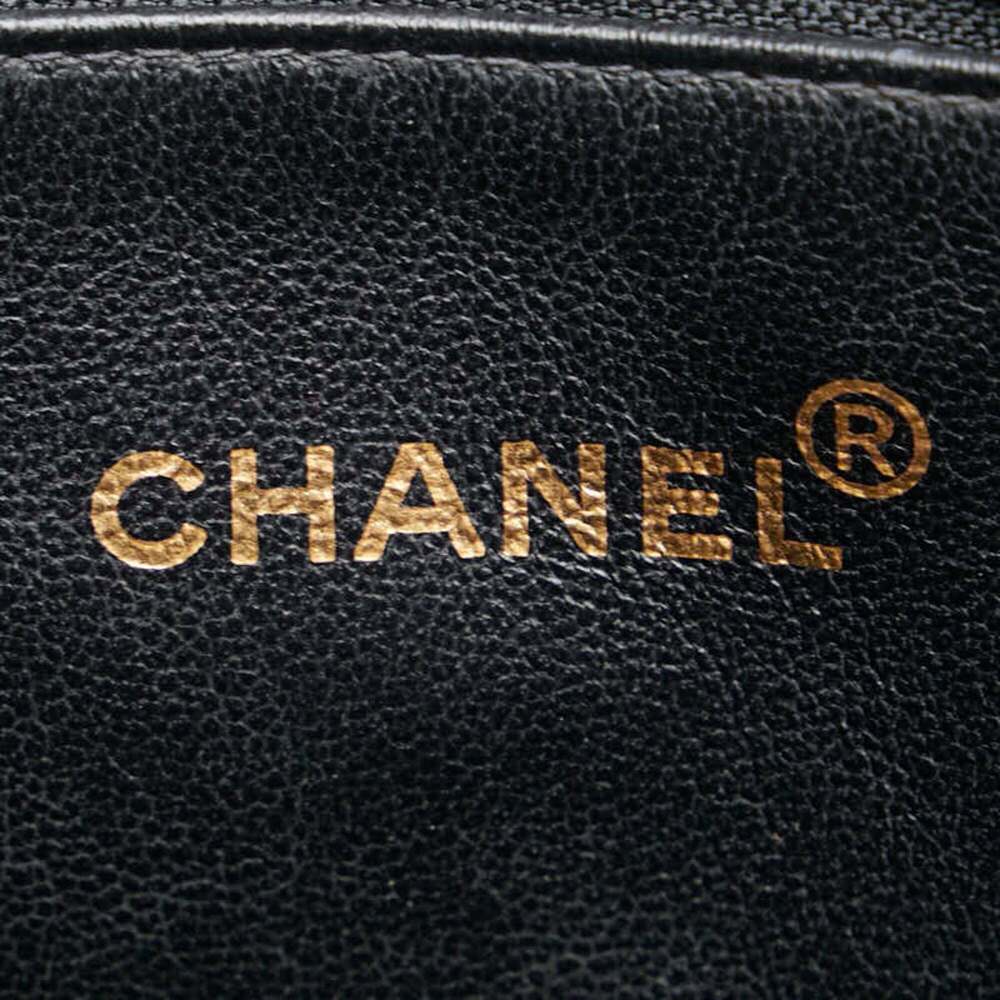 CHANEL Black Caviar Leather Logo Tote Bag - Picture 8 of 12
